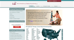 Desktop Screenshot of occupationaltherapylicense.org